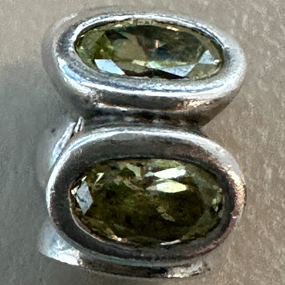 Authentic Pandora Charm - Silver & Green Oval Lights Charm S925 ALE - EUC - Picture 5 of 7
